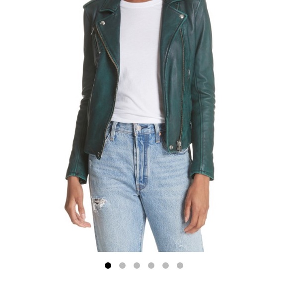iro green leather jacket